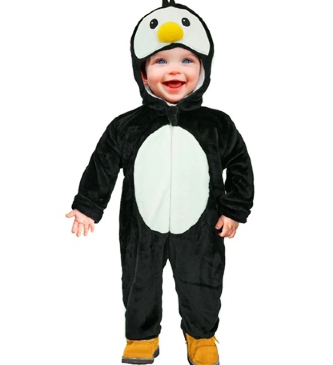 Plysset Pingvin Babykostume