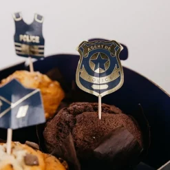 Politi Kagepinde Blå/Guld