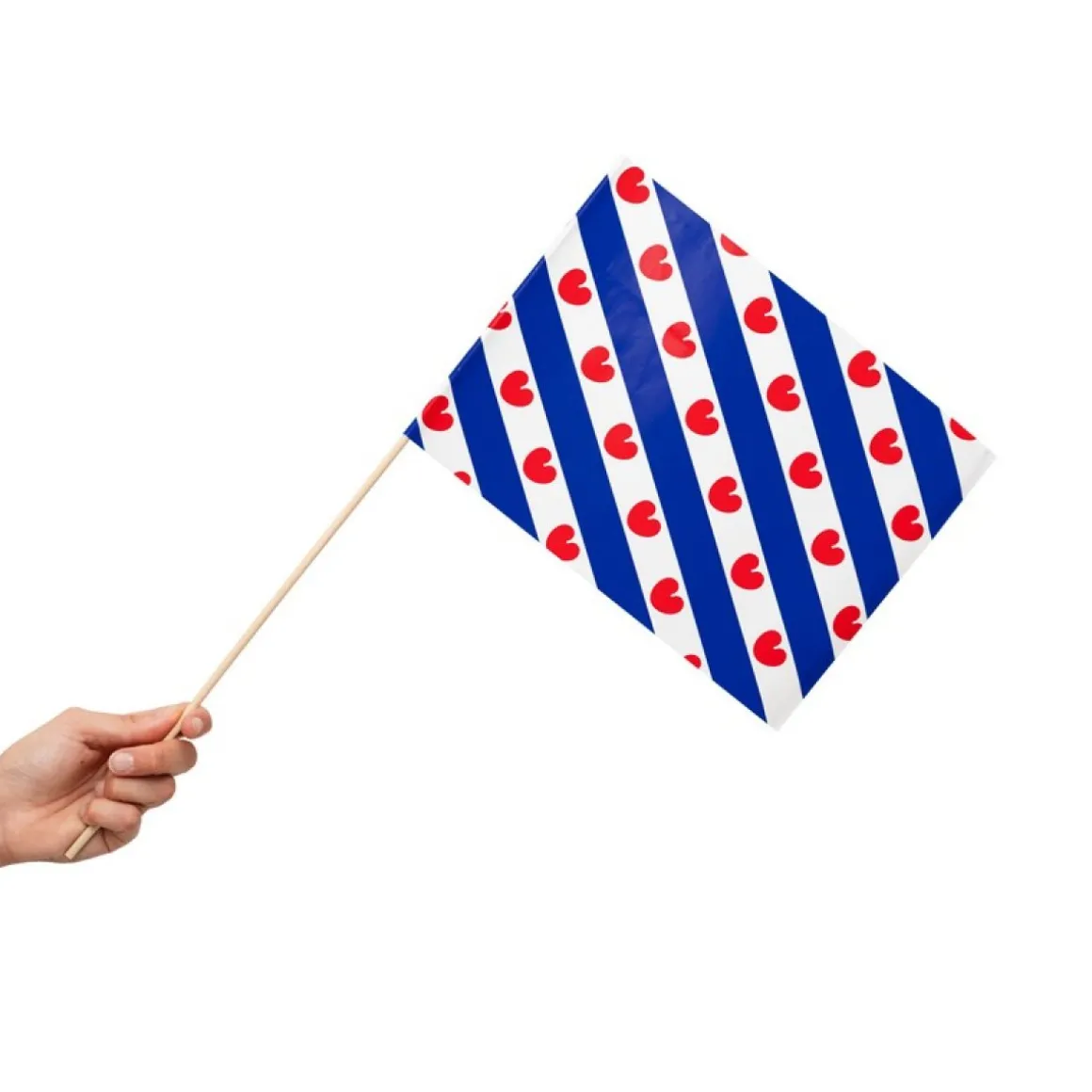 Pompebled Flag På Pinde