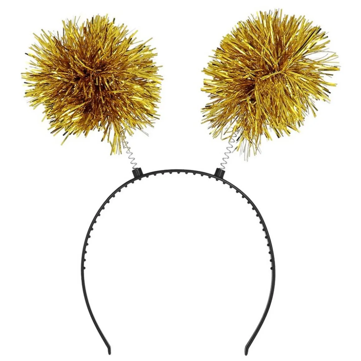 Pompom Hårbøjle Guld