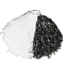 Pom Pom Sort/Hvid