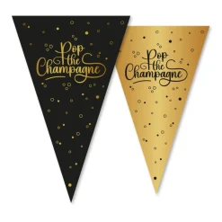 Pop the Champagne Guirlande Sort/Guld