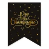 Pop the Champagne Vimpelguirlande Sort/Guld