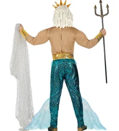 Poseidon Havets Gud Kostume