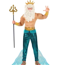 Poseidon Havets Gud Kostume