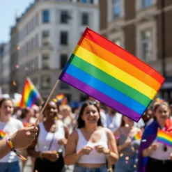 Pride Flag På Pind Regnbue