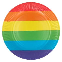 Pride Paptallerkener Regnbue