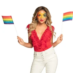 Pride Flag På Pinde Regnbue