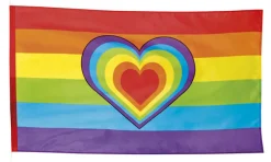 Pride Hjerte Flag