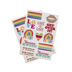 Pride Regnbue Falske Tatoveringer