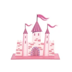 Prinsesseslot Borddekoration Lyserød