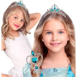 Prinsesse Tiara Sølv/Blå