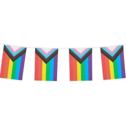 Progress Pride Flagguirlande