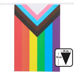 Progress Pride Flagguirlande