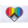Progress Pride Hjerte Flag