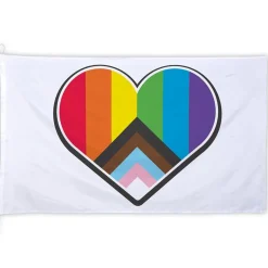 Progress Pride Hjerte Flag