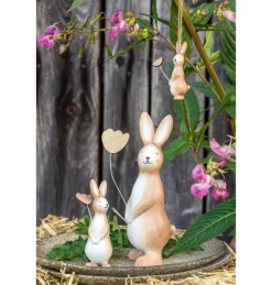 Påskehare Figur Med Blomst