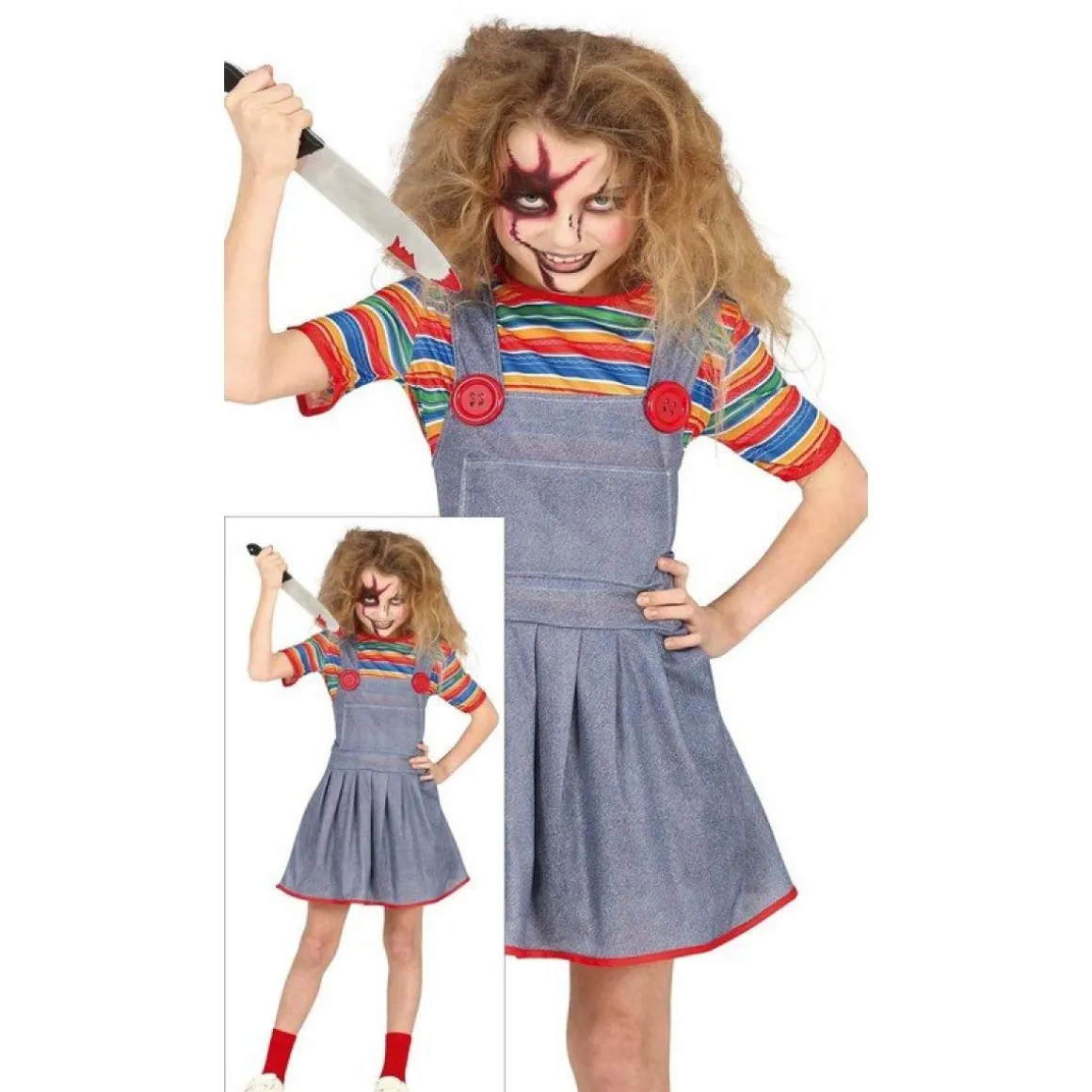 Psykodukke Børnekostume