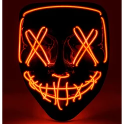 Purge LED Maske Rød