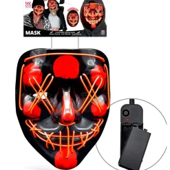 Purge LED Maske Rød