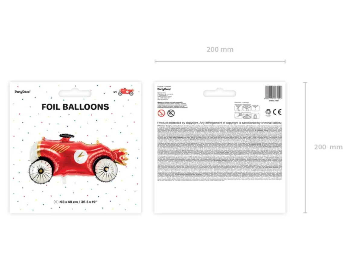 Racerbil Folieballon