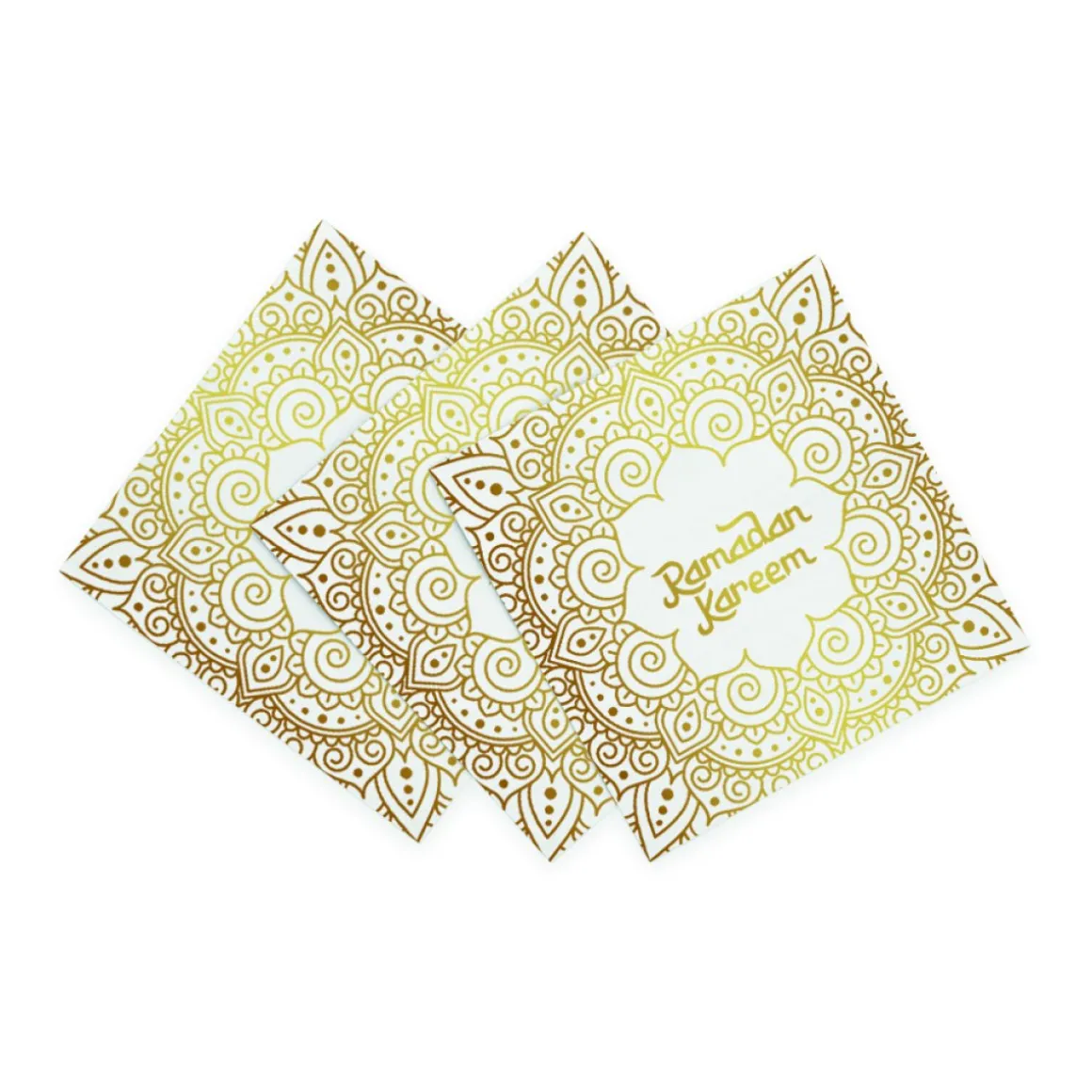 Ramadan Kareem Papirservietter Hvid/Guld