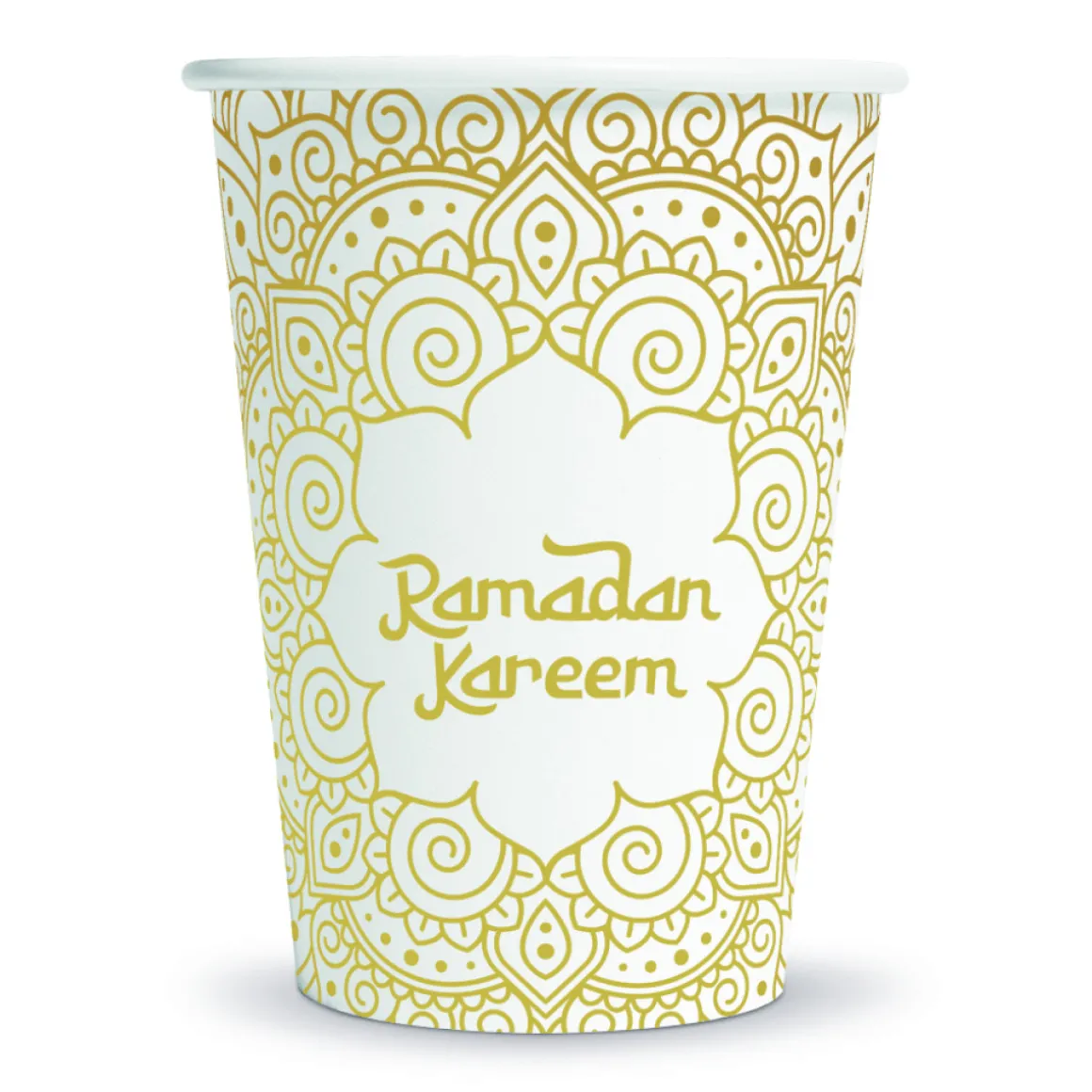 Ramadan Kareem Papkrus Hvid/Guld