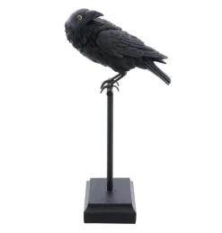 Ravn Skulptur Sort