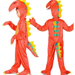 Rød Dinosaur Børnekostume