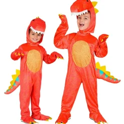 Rød Dinosaur Børnekostume