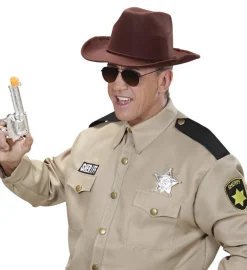 Realistisk Brun Cowboy Hat