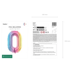 Regnbue Tal Folieballon 86 cm