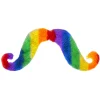 Regnbuefarvet Moustache