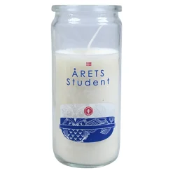 Årets Student Lys I Glas Blå