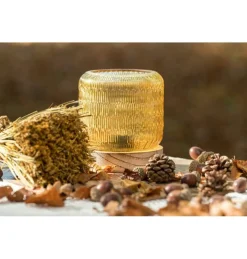 Riflet Glaslampe Amber