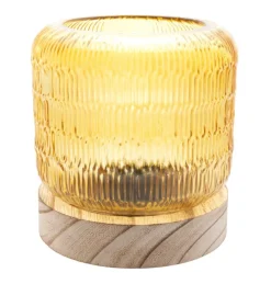 Riflet Glaslampe Amber