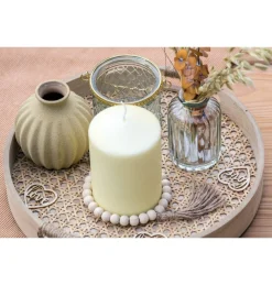 Riflet Keramikvase Sand