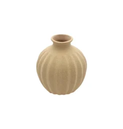 Riflet Keramikvase Sand