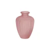 Rillet Glasvase Rosa