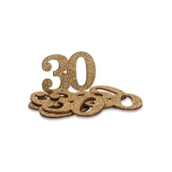 30 Års Bordkonfetti Guld