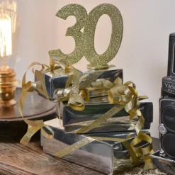 70 Års Bordtal Figur Guld