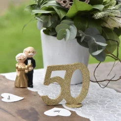 18 Års Bordtal Figur Guld