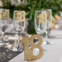 18 Års Bordtal Figur Guld