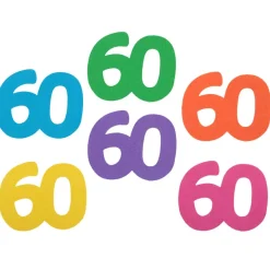 60 Års Fødselsdag Bordpynt Multi