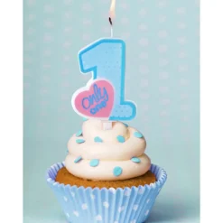 1 Års Fødselsdags Lys Lyseblå