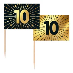 10 Års Golden Celebrations Kagepinde