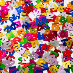 12 Års Konfetti Multifarvet