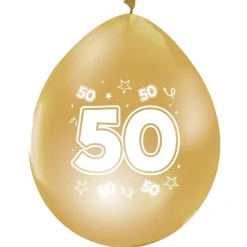 50 Års Latexballoner Guld