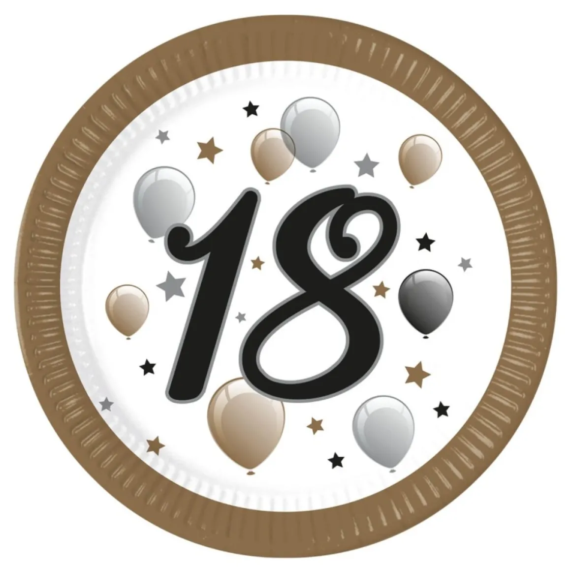 18 Års Paptallerkener Guld