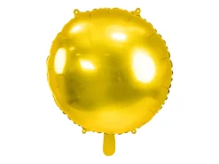 Rund Folieballon Metallisk Guld